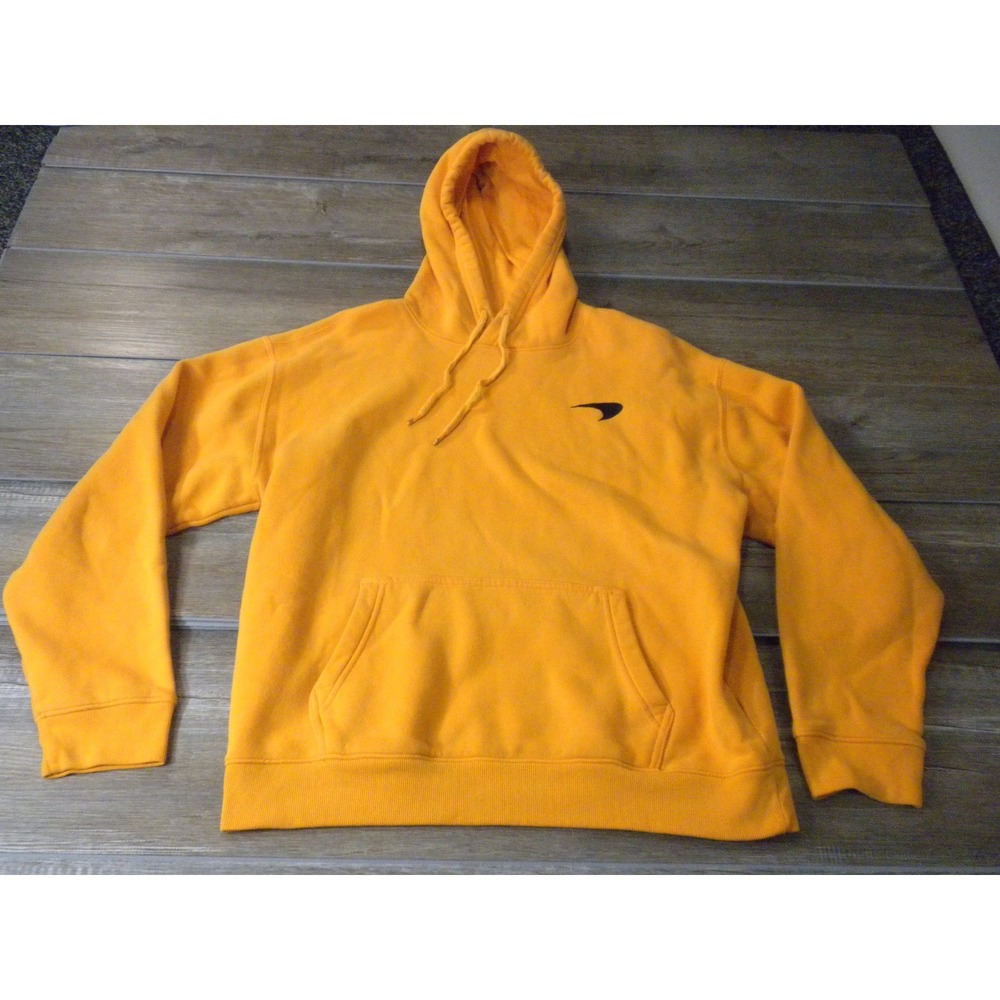 McLaren Hollister Collab Hoodie Sweatshirt L Orange Formula 1 Team Pullover F1